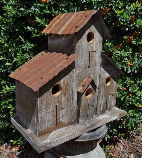 Rustic Ranch Birdhouse Cabin birdhouse Western by LynxCreekDesigns ...