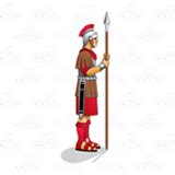 Abeka | Clip Art | Roman Soldier—with spear and shadow