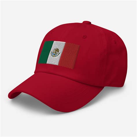 Mexico Flag Embroidered Hat Mexican Flag Baseball Cap Mexico - Etsy