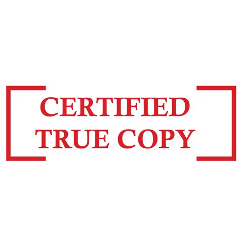 Bracket CERTIFIED TRUE COPY Stamp – DiscountRubberStamps.com