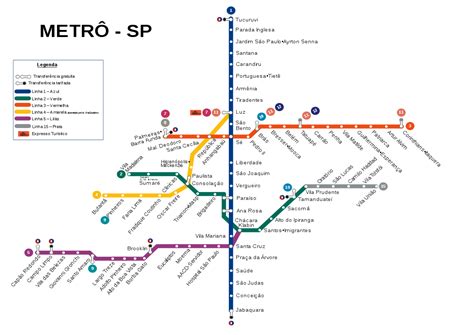 São Paulo Metro – Subway and Metro Train Maps