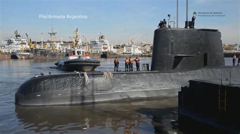 Video Search for missing Argentine submarine with 44 crew members onboard - ABC News