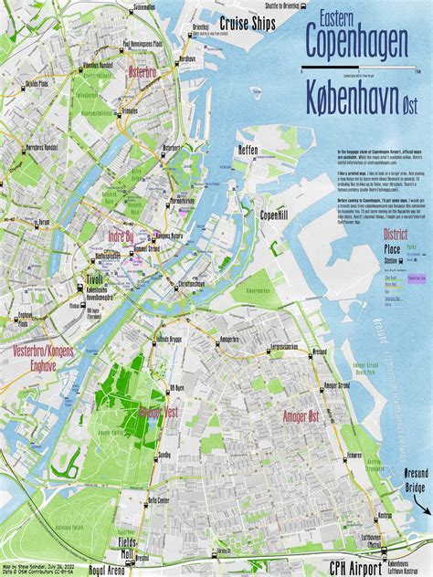 Map of Copenhagen, Denmark – Steve Spindler