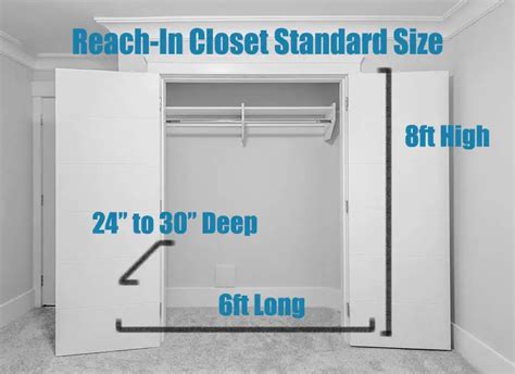 Closet Height Standards (Rod, Shelf & Door Dimensions) - Designing Idea