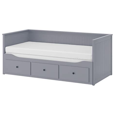 HEMNES grey, Day-bed with 3 drawers - IKEA