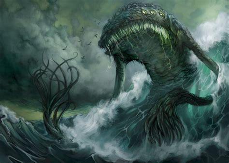 Leviathan - Wikipedia, the free encyclopedia | Mythical creatures art ...