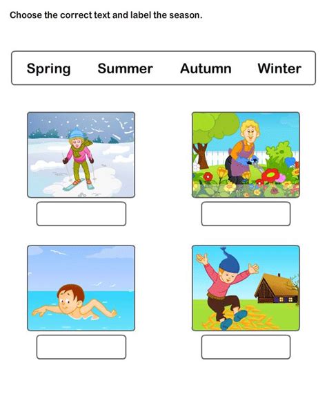 Seasons Worksheet 4 - science Worksheets - kindergarten Worksheets | Seasons worksheets ...