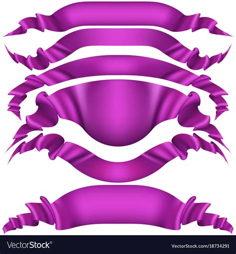 Realistic decorative ribbon eps 10 Royalty Free Vector Image