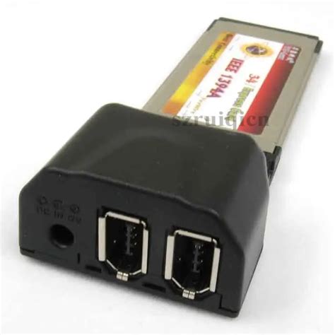 2 Ports Dual 6Pin Firewire 400 34mm/54mm ExpressCard DV capture 1394a JMB chip with cable for ...