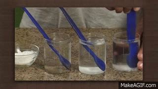 Salt and sugar are soluble in water but sand is Not | Solutions | Chemistry on Make a GIF