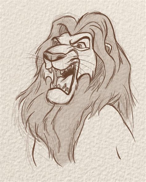 Mufasa - quick Lion King sketch drawn in Procreate. Check out @BrittneyAnnArt on Instagram! Art ...