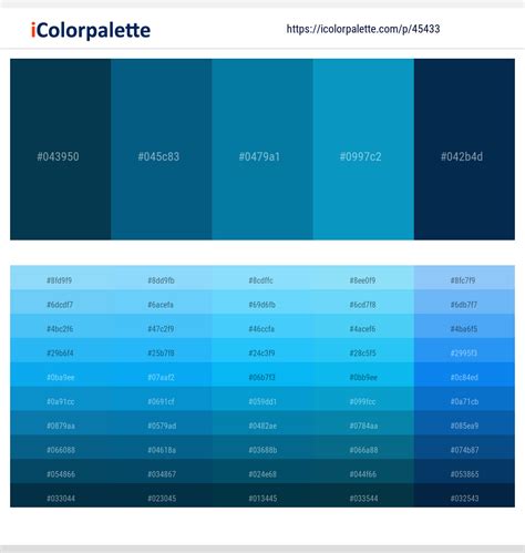 1 Latest Color Schemes with Blue Whale And Pacific Blue Color tone combinations | 2024 ...