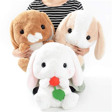 Pote Usa Loppy Field Rabbit Plush Collection (Big) | Cute stuffed animals, Kawaii plushies ...