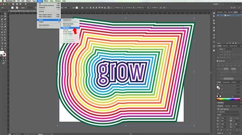 Repeating Outline Text Effect in Illustrator | Design Bundles