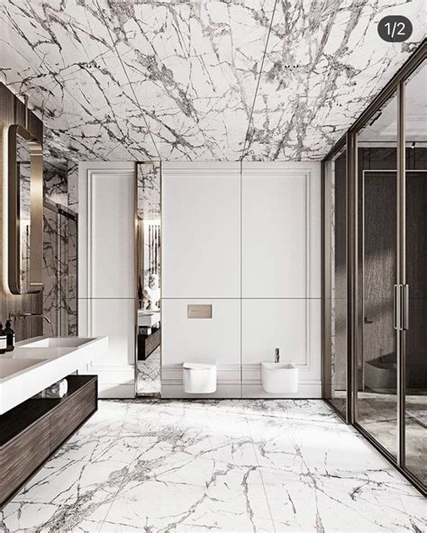 Contemporary modern marble bathroom ideas | Bathroom design decor, Modern marble bathroom ...