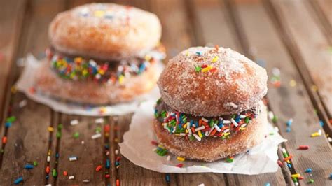 Donut Ice Cream Sandwiches Recipe - Tablespoon.com