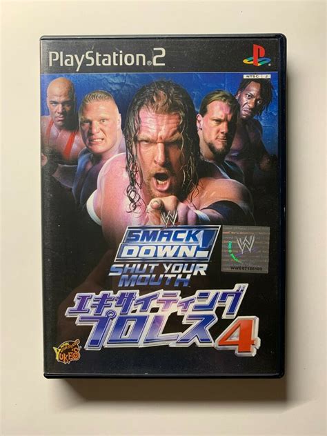 PS2 WWE SmackDown Shut Your Mouth Exciting Pro Wrestling 4 - Japan 4522174000106 | eBay in 2021 ...