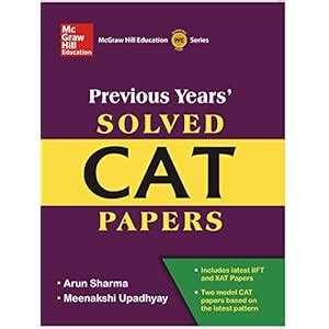 Buy Previous Years' Solved CAT Papers Book Online at Low Prices in ...