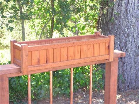 Wooden Railing Planters