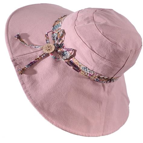 Women's Summer Foldable Straw Sun Visor w/Cute Bowtie UPF 50+ Packable ...