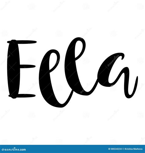 Ella Female Name Street Art Design. Graffiti Tag Ella. Vector Art ...