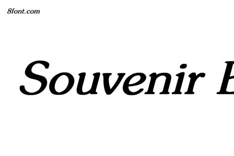 Souvenir Bold Italic Font - Free Font Download