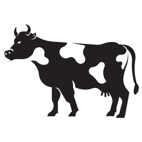 Cow silhouette stencil art | Free SVG