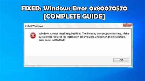 How to Fix Error Code 0x80070570 in Windows 10 - Techolac