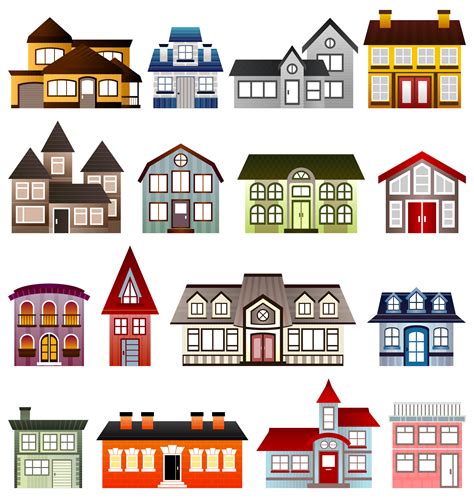 Simple Houses by @Viscious-Speed, set of houses, on @openclipart | House illustration, Free clip ...