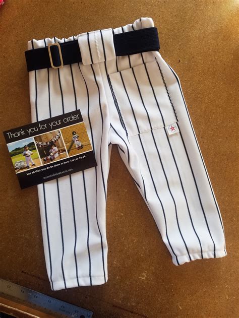 Boys Baseball Pants White w/ Black Pinstripe Pants toddler | Etsy