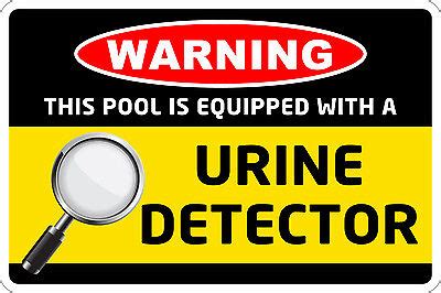 Metal Sign Warning This Pool Is Equipped With A Urine Detector 8” x 12 ...