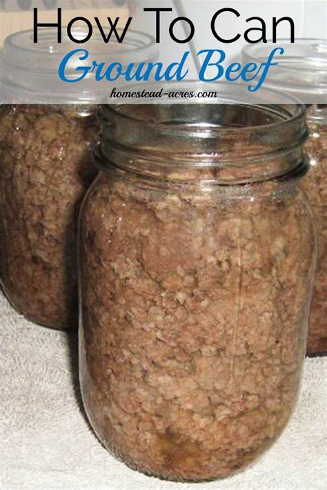 Would you like to learn how to can ground beef? Canning ground beef is really easy and so handy ...