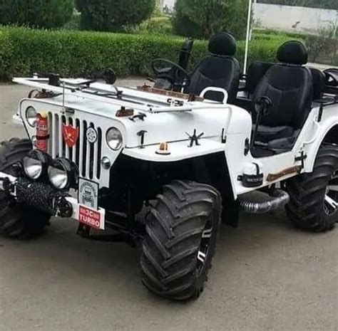 White Modified willy jeep at Rs 440000 in New Delhi | ID: 21015345448