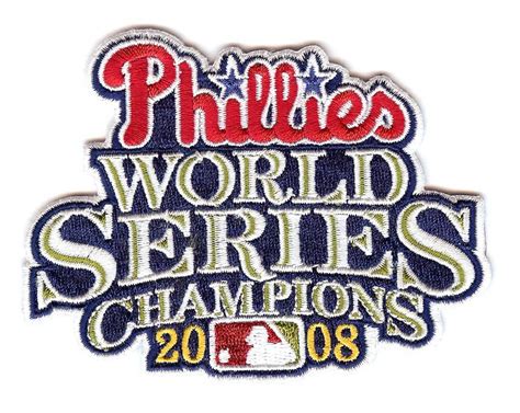 Philadelphia Phillies 2008 World Series Champions Patch (Script) – The ...