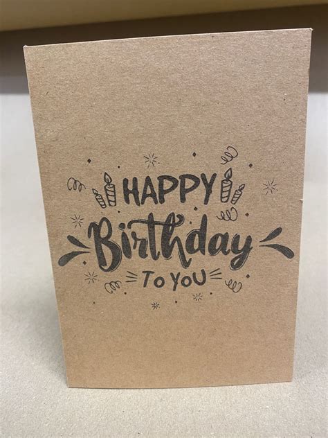 Happy Birthday To You Card – CJLaser