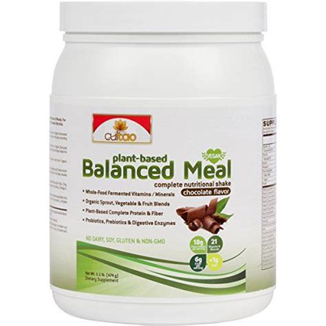 Premium PlantBased Protein Balanced Meal Replacement Shakes Fermented ...