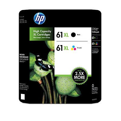 HP 61XL High Capacity Ink Cartridge Combo Pack - Black/Tricolor - BJ's ...