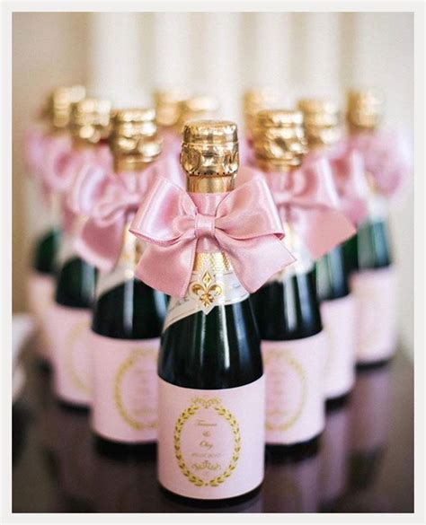 Personalized Mini Champagne Bottles Wedding Favors | Quietly Revolutionary