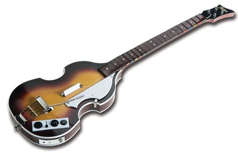 The Beatles: Rock Band X360 Wireless Hofner Bass Guitar Controller ...