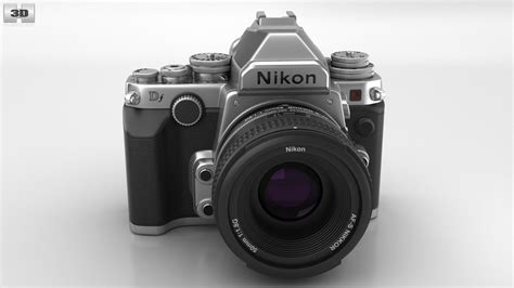 360 view of Nikon DF Silver 3D model - Hum3D store