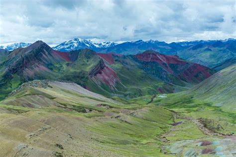 Hiking colourful Rainbow Mountain, Peru