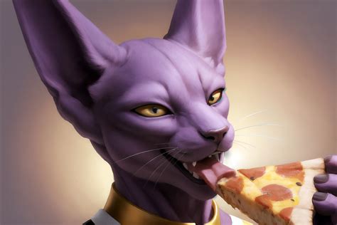 Lord Beerus and Pizza 2 by LordMakso on DeviantArt