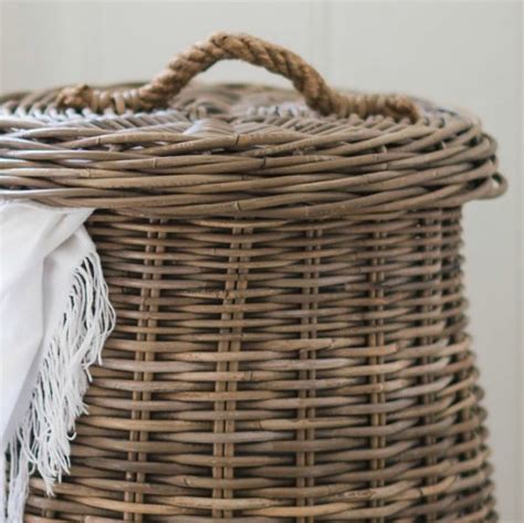 Rattan Laundry Basket -Natural - MajesTEAK Furniture