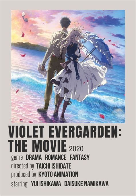 Violet Evergarden: The Movie "Anime Poster" | Anime cover photo, Anime films, Anime shows