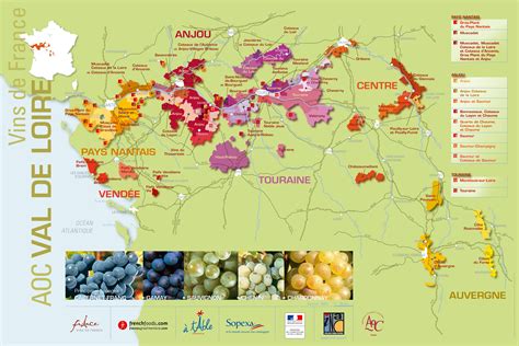 Loire Valley Map ♥ Enlarges well so you can see everything clearly ♥ | In vino veritas, Wein