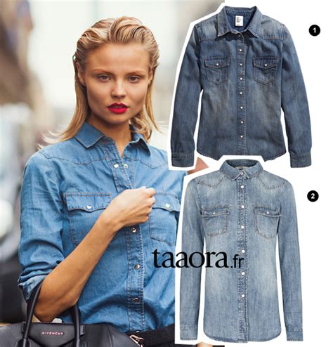 La chemise en jean - Taaora - Blog Mode, Tendances, Looks