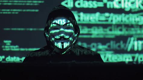 Hacker In Mask Hacks Program Digital Stock Footage SBV-323770261 - Storyblocks