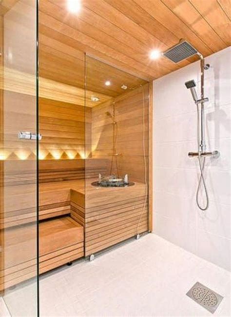 Beautiful Sauna Design Ideas For Your Bathroom 37 - HMDCRTN