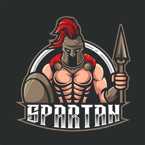 spartan mascot logo gaming illustration 12606040 Vector Art at Vecteezy