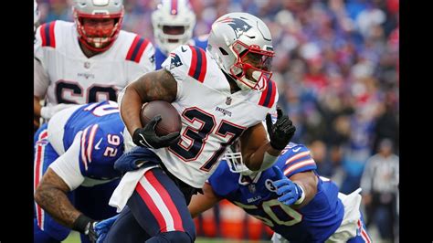 Damien Harris - Highlights - New England Patriots @ Buffalo Bills - NFL Week 18 2022 - YouTube